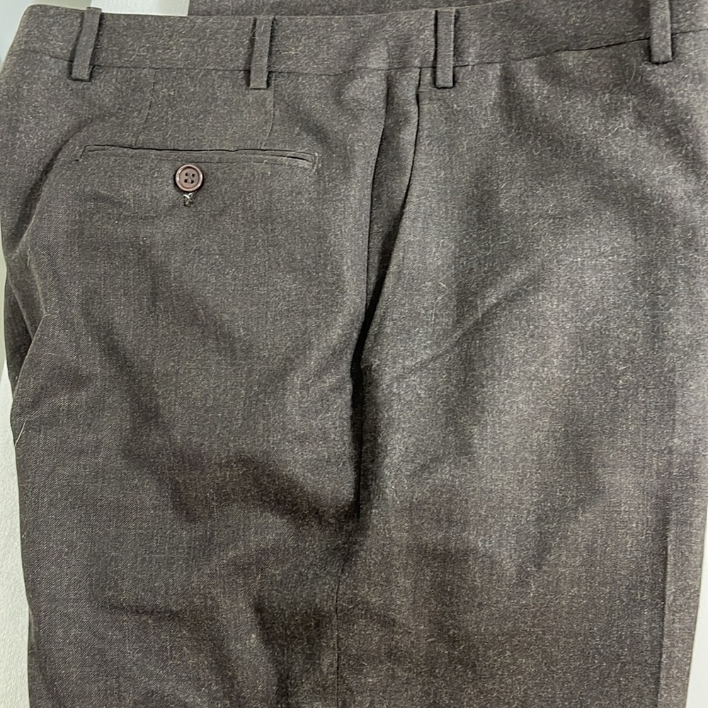 Canali Dress Pants Brown, VGUC, waist 37”, Inseam 30”. 100% Wool, made in Italy - Picture 2 of 16